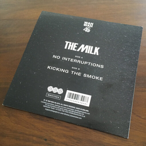 The Milk No Interruptions Vinyl Sleeve Reverse